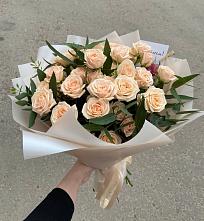 Букет Кремовые розы Латте в Гору-Подол